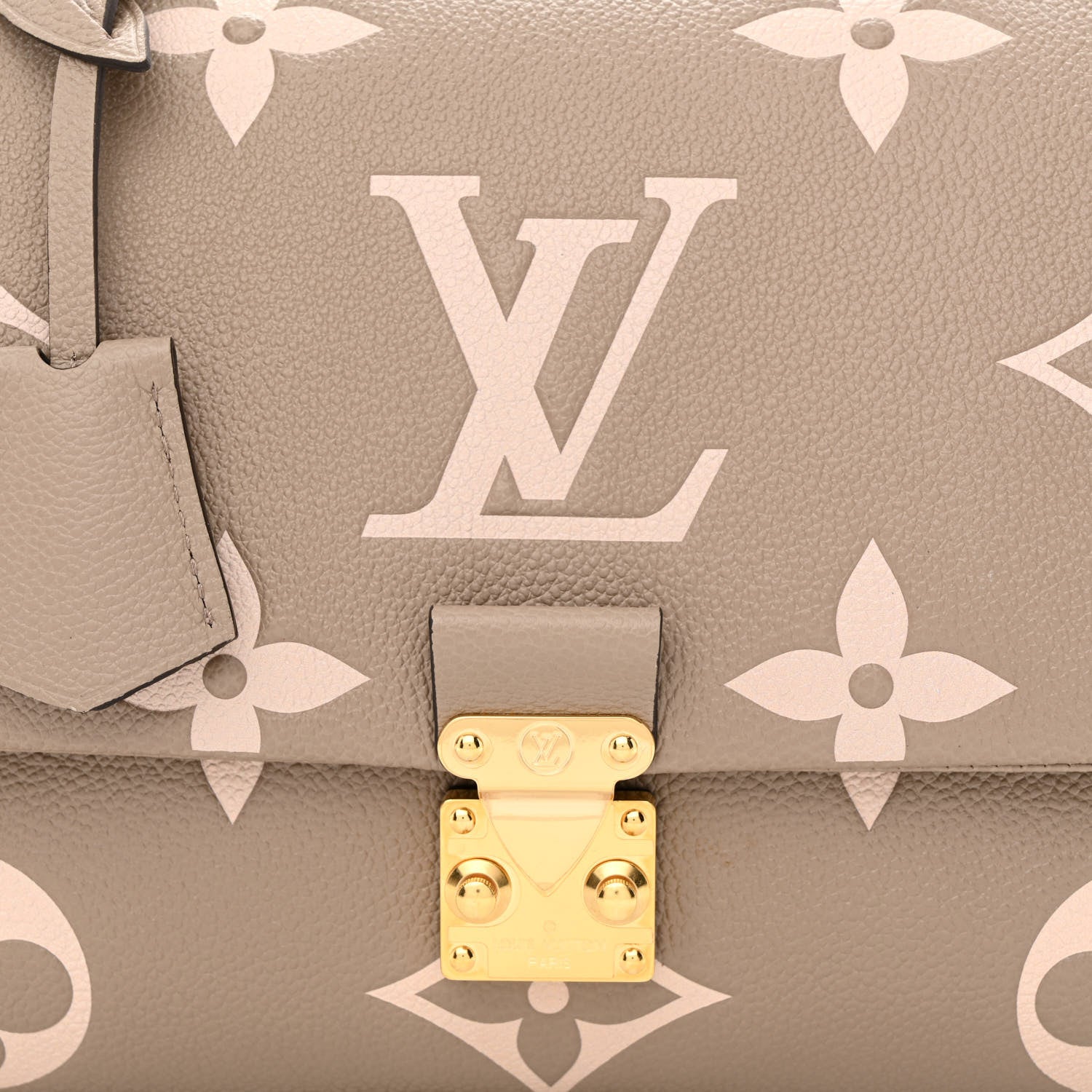 Louis Vuitton Empreinte Monogram Giant Madeleine MM Dove Grey Beige 8 of 10