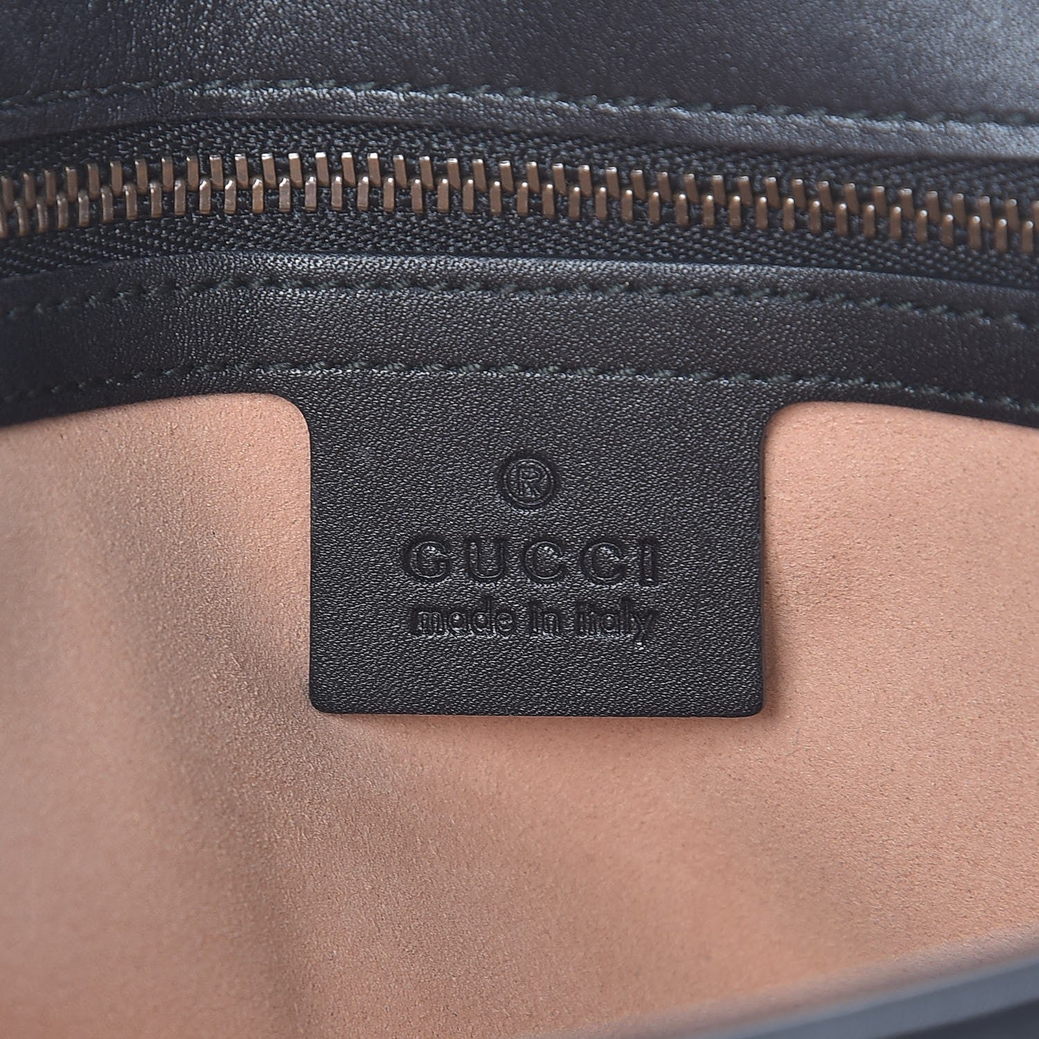 Gucci Calfskin Matelasse Medium GG Marmont Shoulder Bag Black 6 of 7