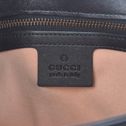 Gucci Calfskin Matelasse Medium GG Marmont Shoulder Bag Black 6 of 7