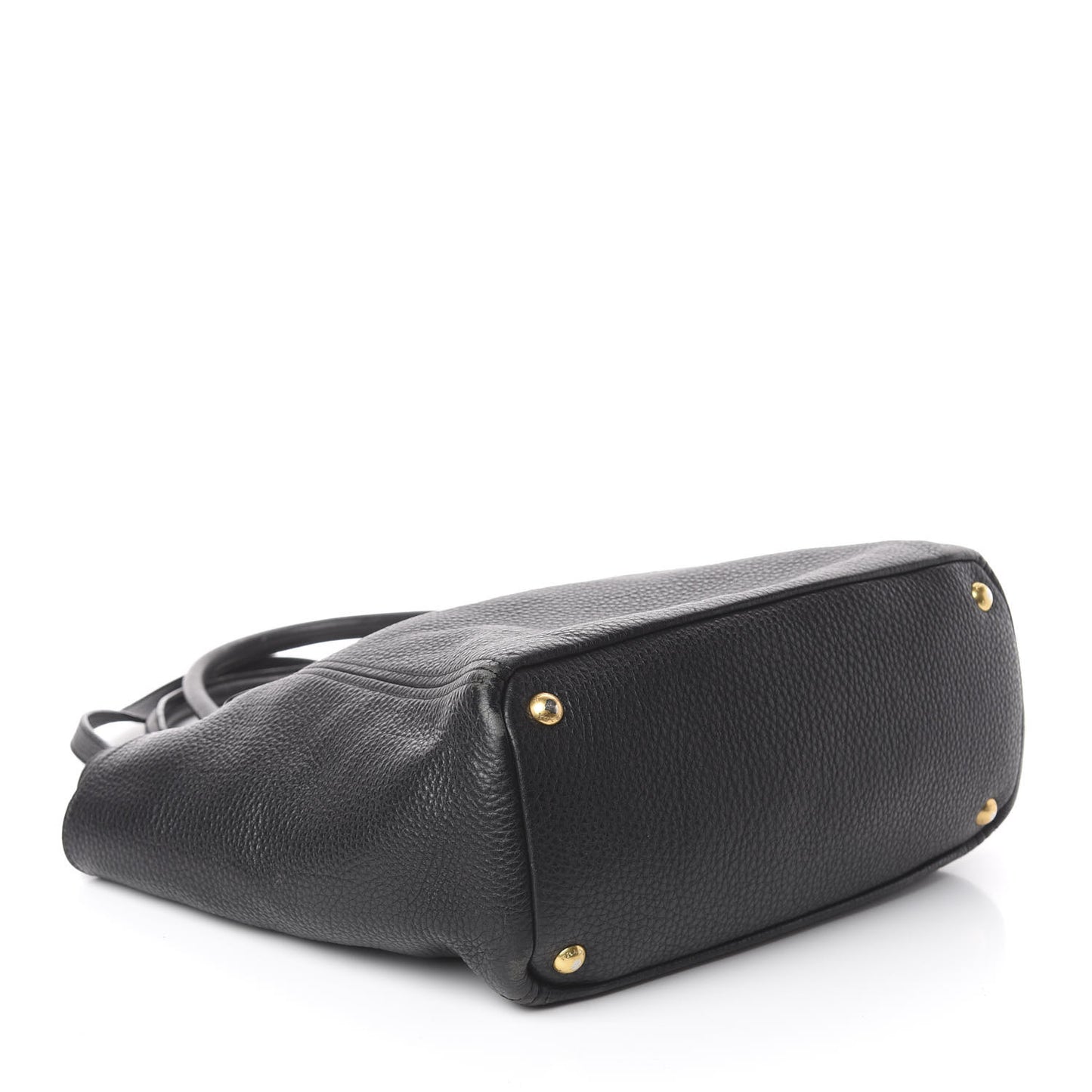 Vitello Daino Side Pocket Tote Black