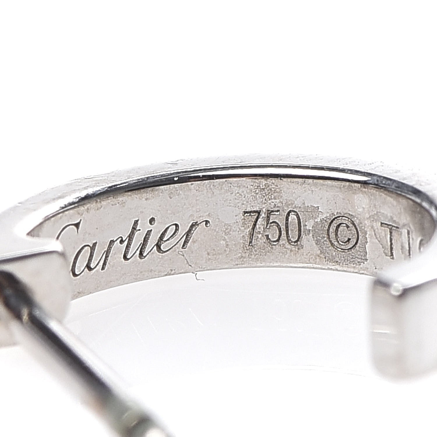 Cartier 18K White Gold Small LOVE Hoop Earrings 4 of 6