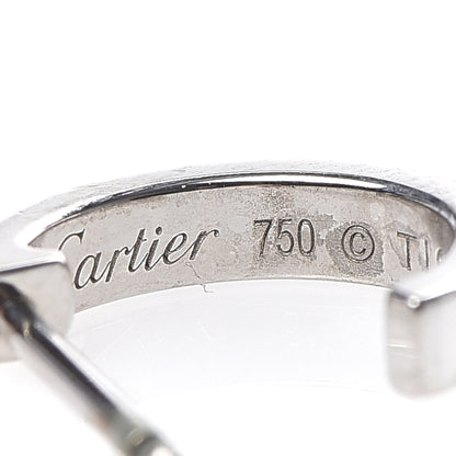 Cartier 18K White Gold Small LOVE Hoop Earrings 4 of 6