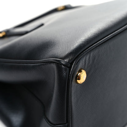 Prada Saffiano Small Galleria Double Zip Tote Black 11 of 13