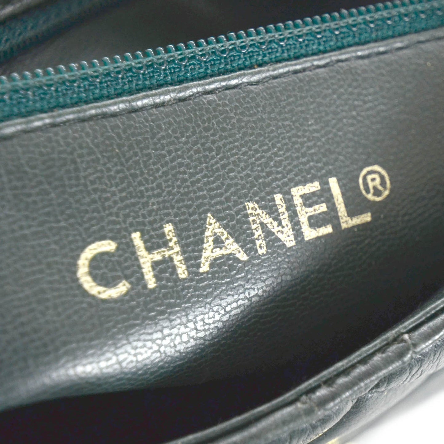 Lambskin Quilted Flap Bag Dark Green