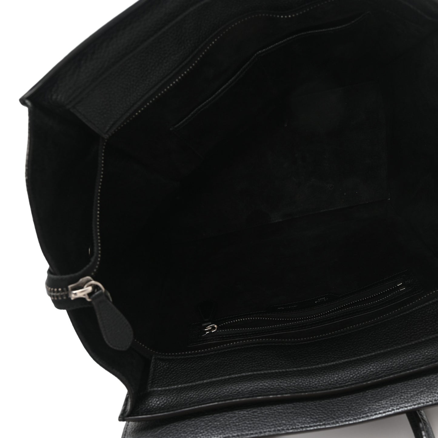 Grained Calfskin Medium Phantom Luggage Black