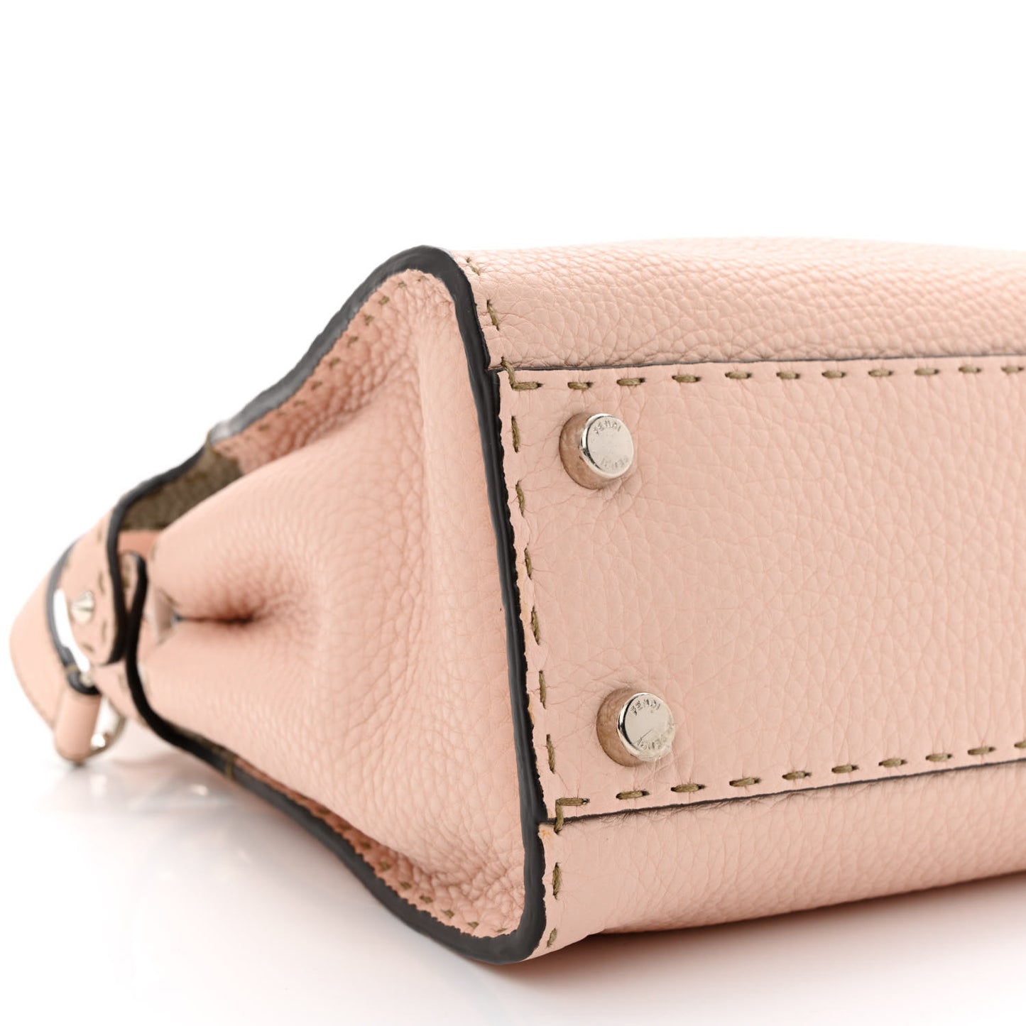 Cuoio Romano Selleria Bi-Color Medium Peekaboo Iconic Essentially Satchel Cipria Latte