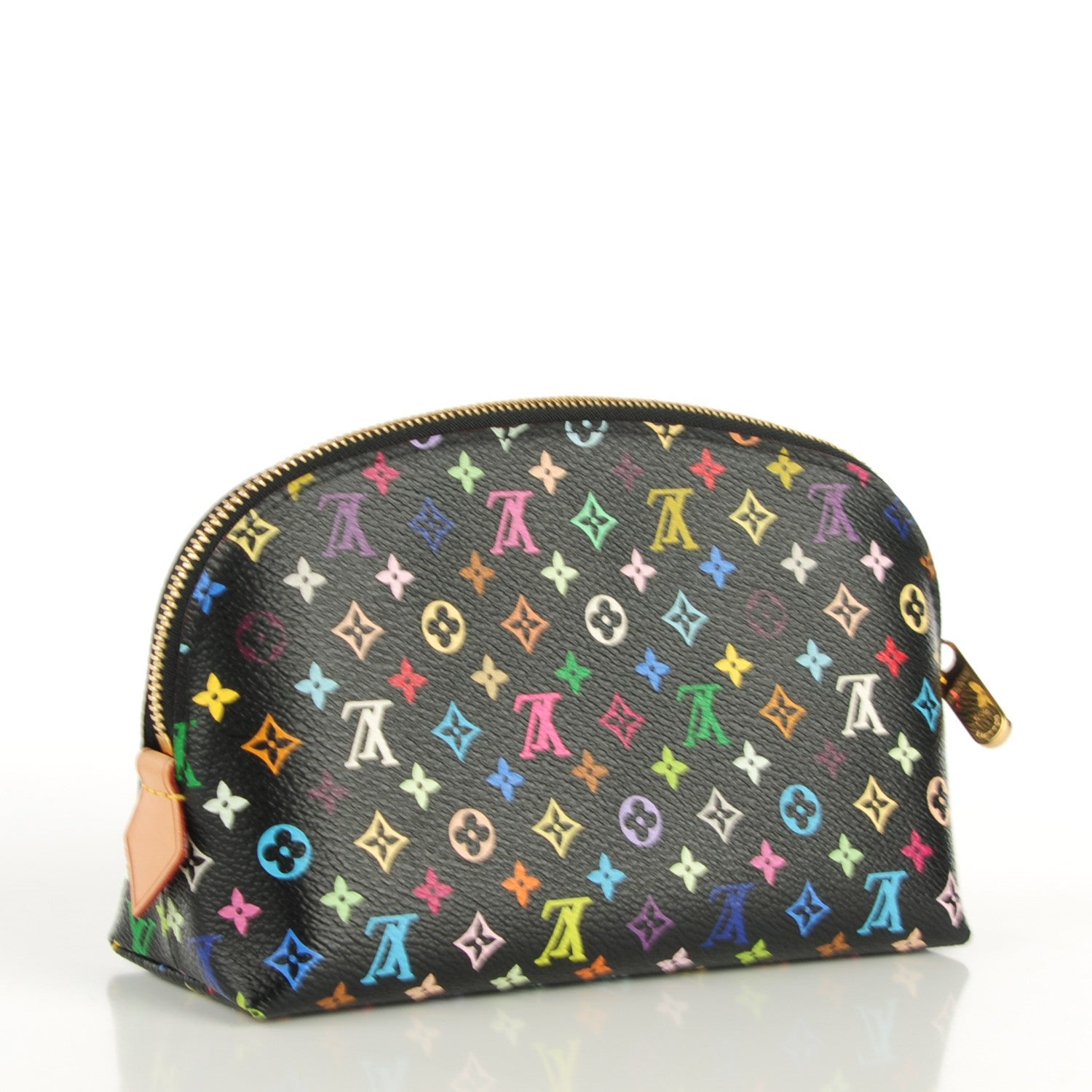 Louis Vuitton Monogram Multicolor Cosmetic Pouch Black Grenade 4 of 16