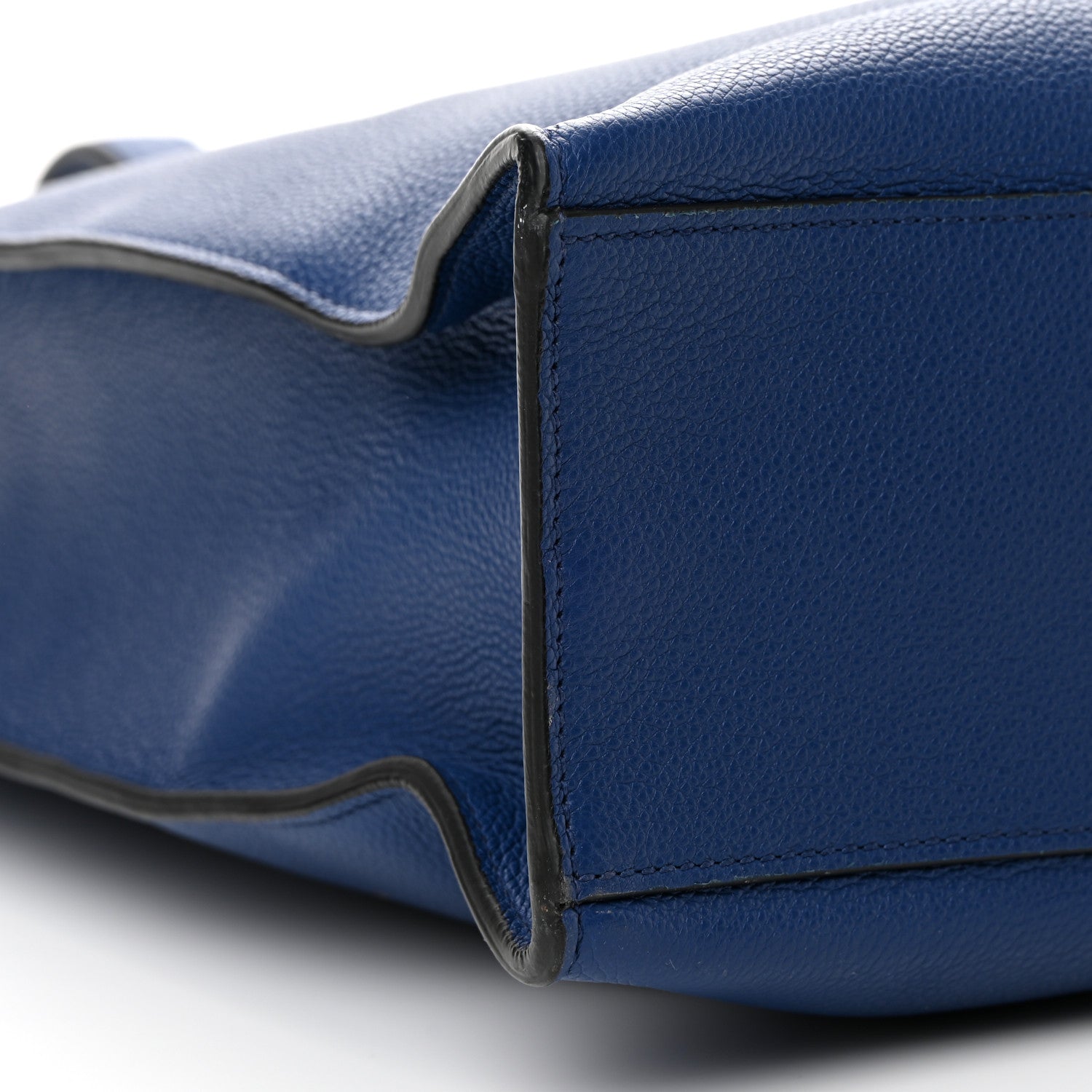 Prada Vitello Daino Shopping Tote Blue 9 of 13
