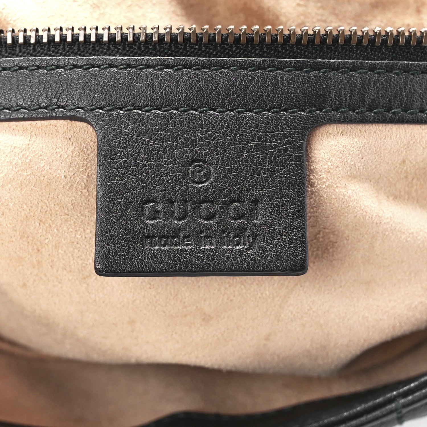 Gucci Calfskin Matelasse Studded Medium GG Marmont Shoulder Bag Black 6 of 12
