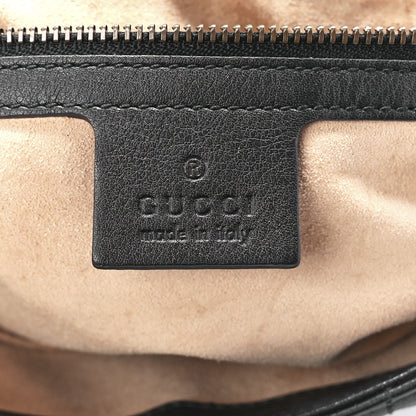 Gucci Calfskin Matelasse Studded Medium GG Marmont Shoulder Bag Black 6 of 12