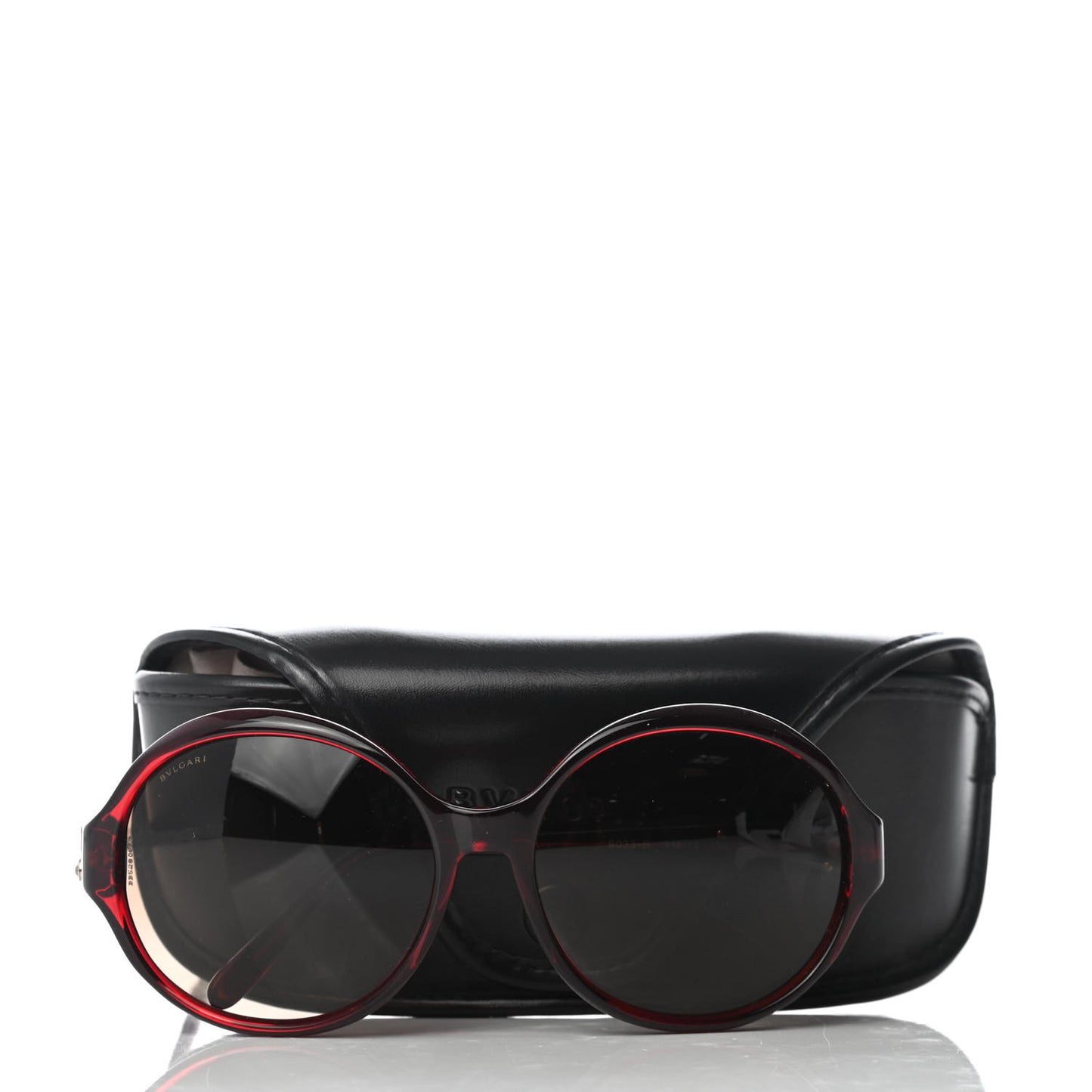 Round Crystal Sunglasses 8033-B Red