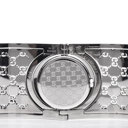 Gucci Stainless Steel Diamond Bezel 33mm Twirl Quartz Watch Brown 5 of 6
