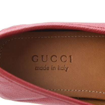 Gucci Calfskin Mens Web Sylvie Web Buckle Driver Loafers 8.5 Red 7 of 11