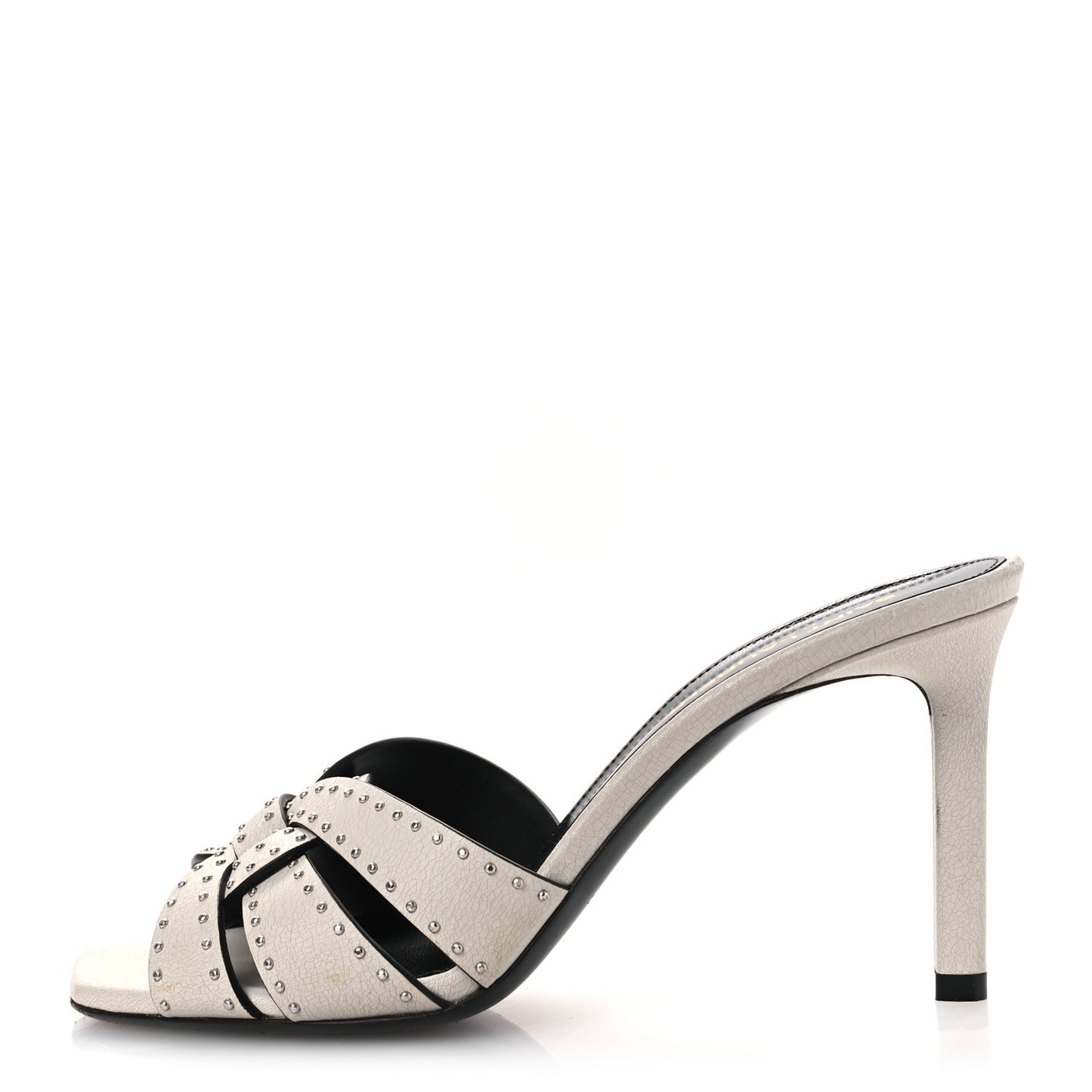 Grain De Poudre Tribute 85 Slide Studded Sandals 37 Off White