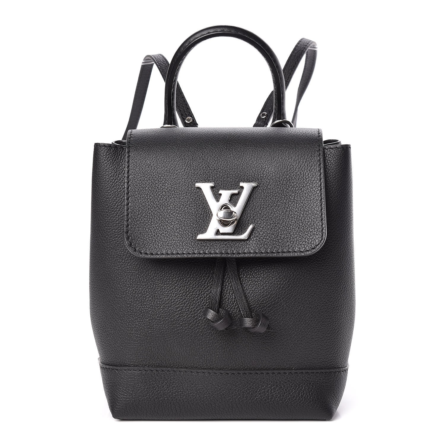 Louis Vuitton Calfskin Lockme Mini Backpack Black 1 of 9