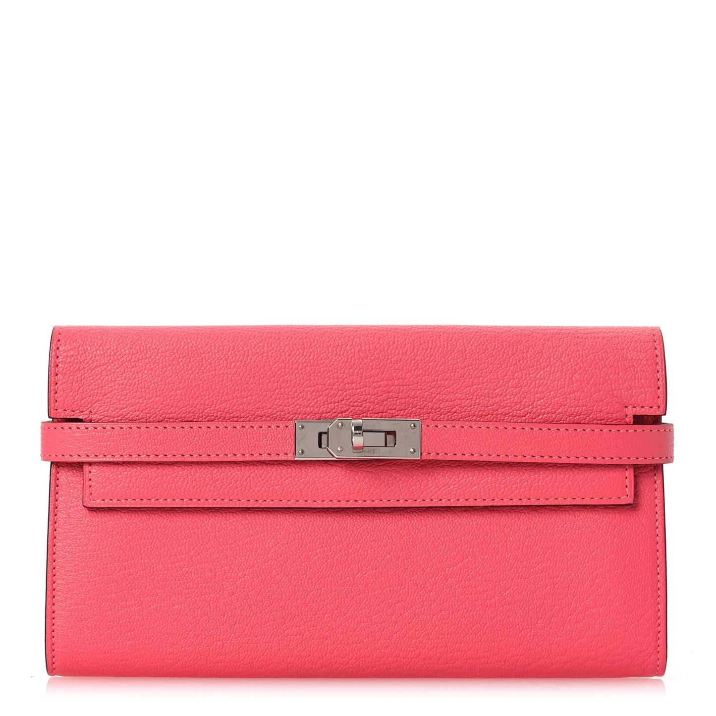 Chevre Mysore Kelly Longue Wallet Rose Azalee