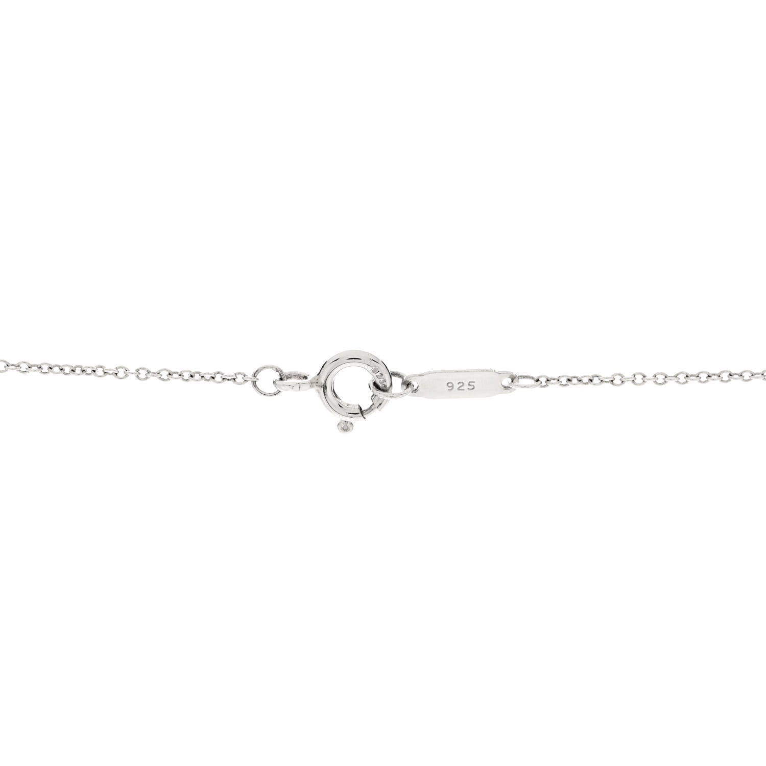 Tiffany Sterling Silver 1837 Lock Charm Pendant Necklace 5 of 6