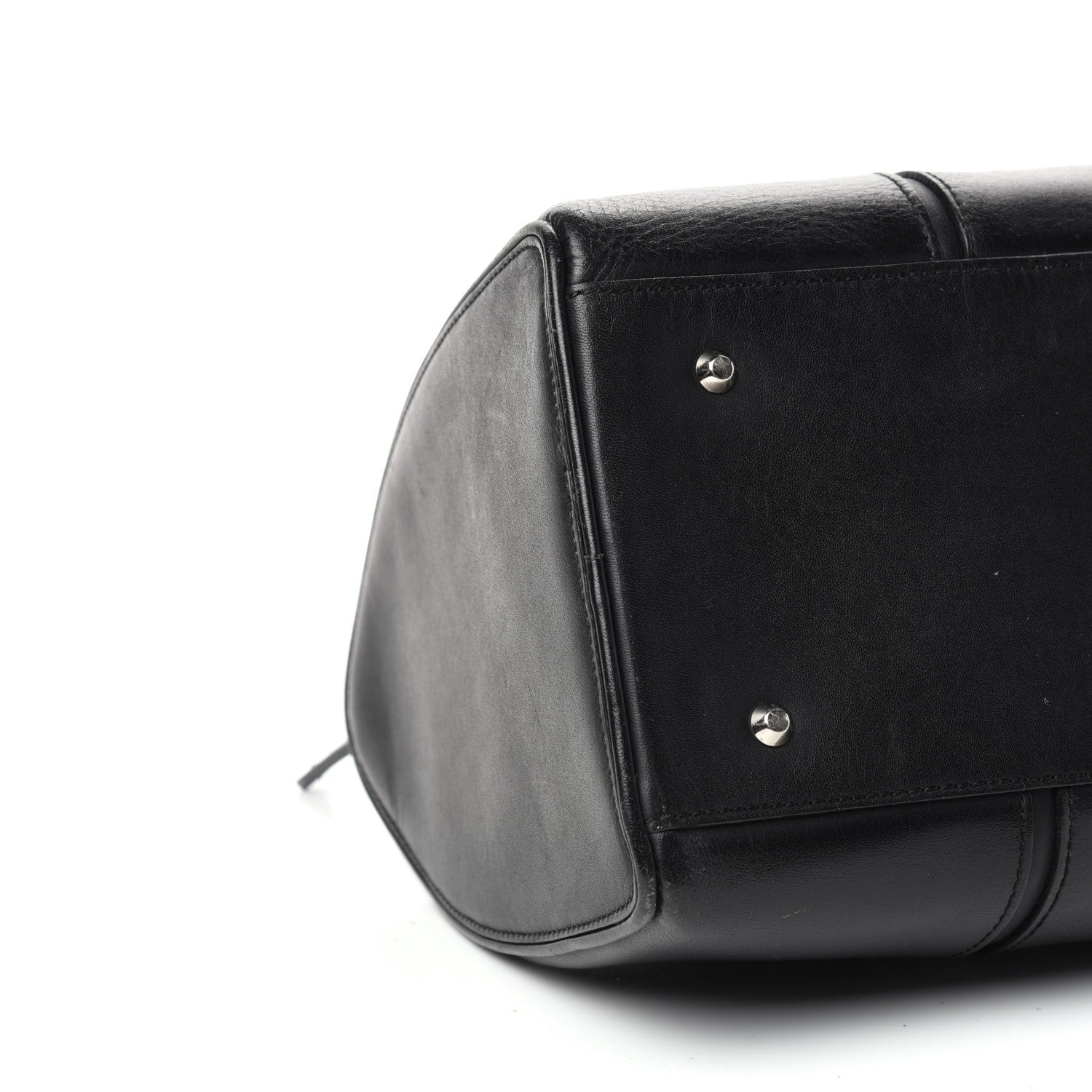 Burberry Calfskin Bowling Bag Black 7 of 9