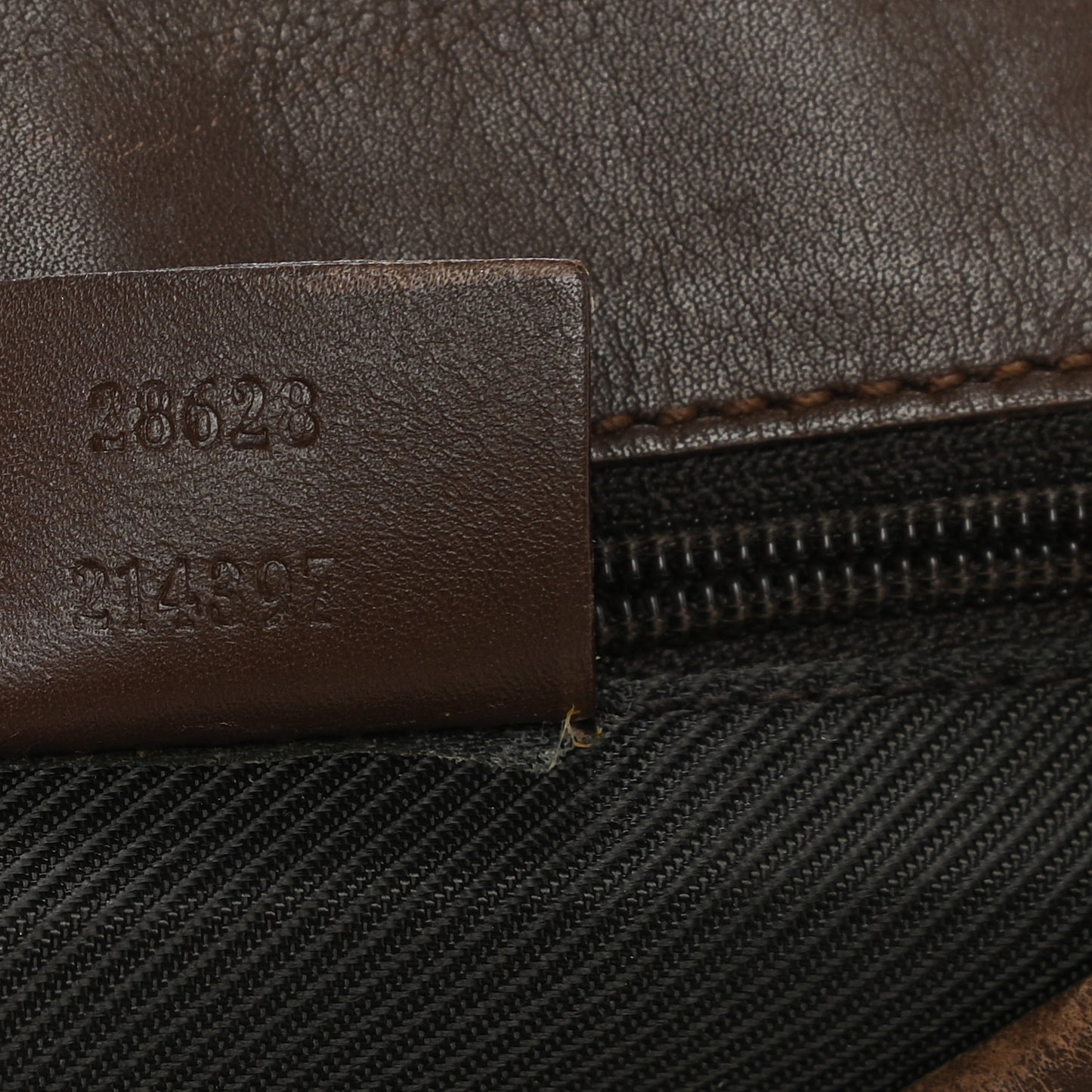 Monogram Lobster Clasp Jackie O Hobo Brown