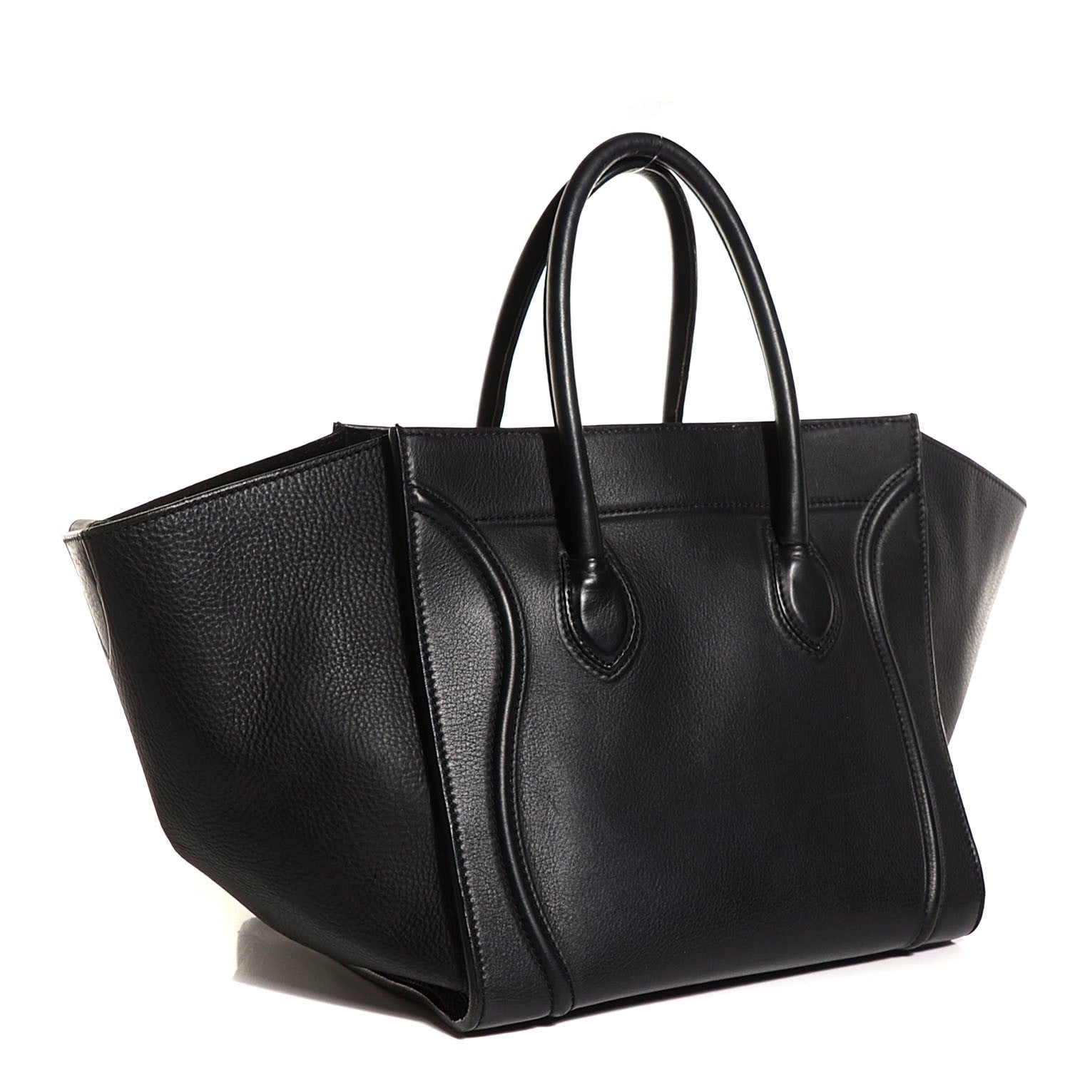 Celine Supple Calfskin Medium Phantom Luggage Black 3 of 8