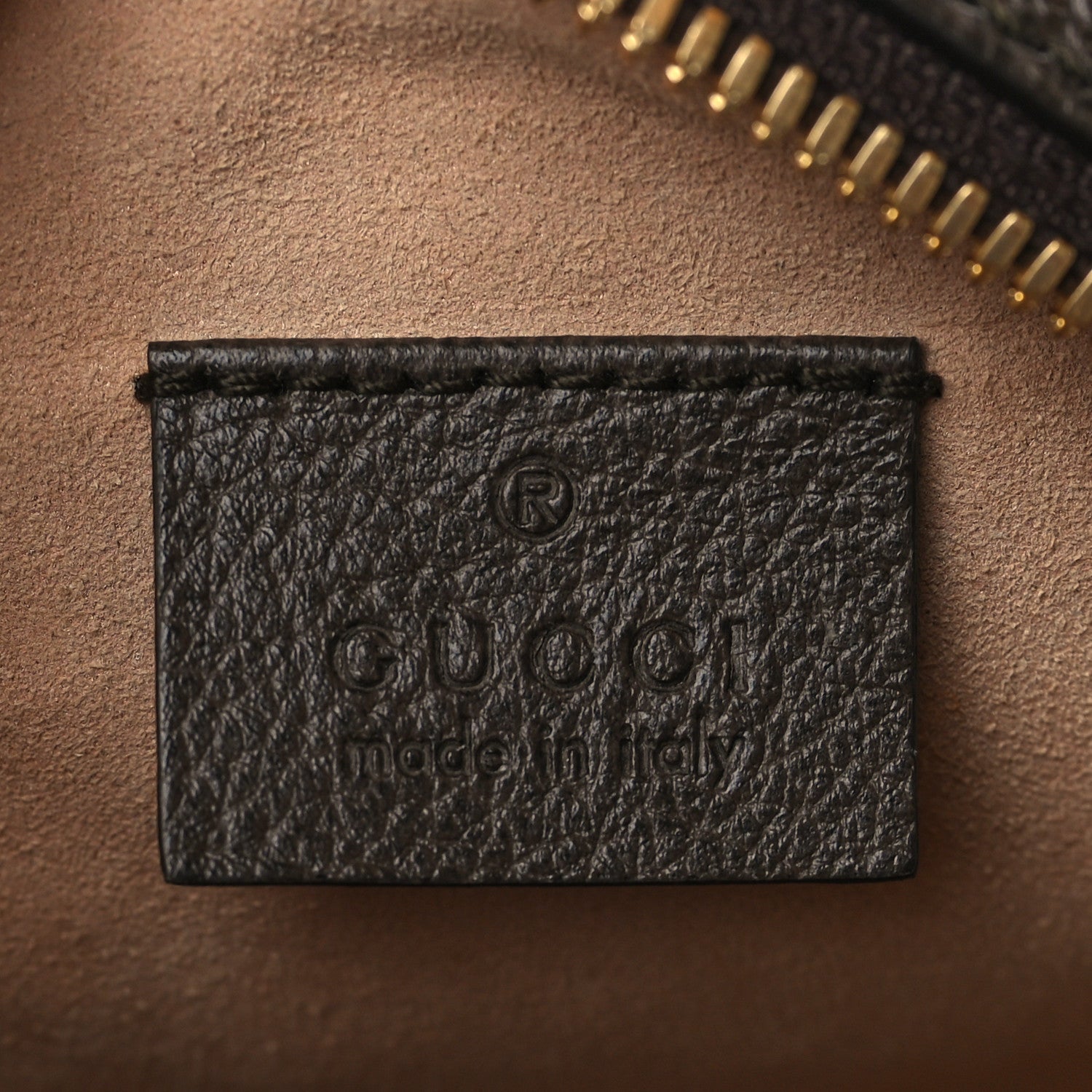 Gucci GG Supreme Monogram Web Mini Ophidia Round Shoulder Bag Brown 6 of 9