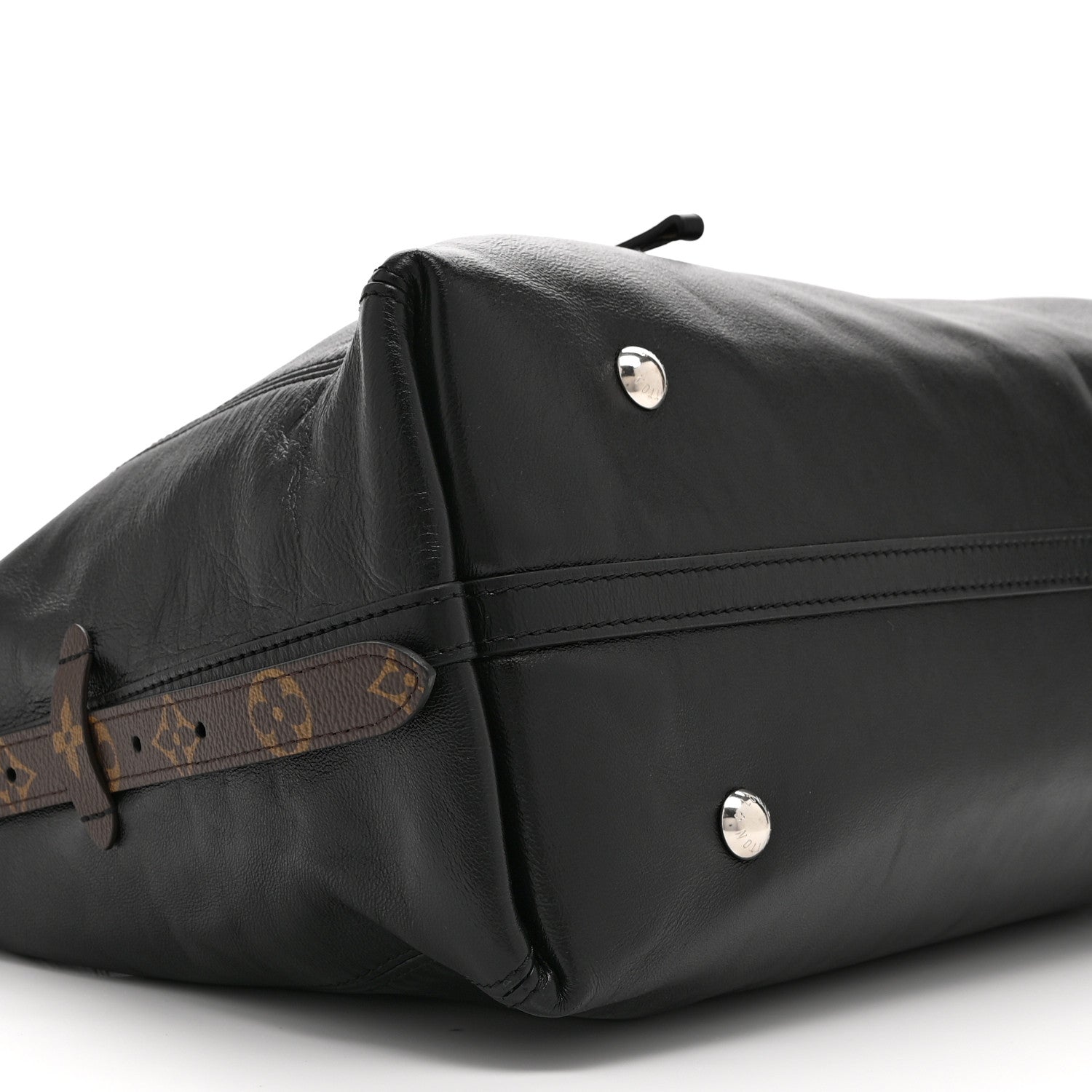 Louis Vuitton Lambskin CarryAll Vibe MM Black 9 of 10
