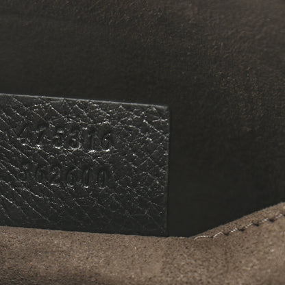 Gucci Textured Dollar Calfskin Nylon Gucci Stripe New Web Cosmetic Case Black Ecru Verde Rosso 7 of 7