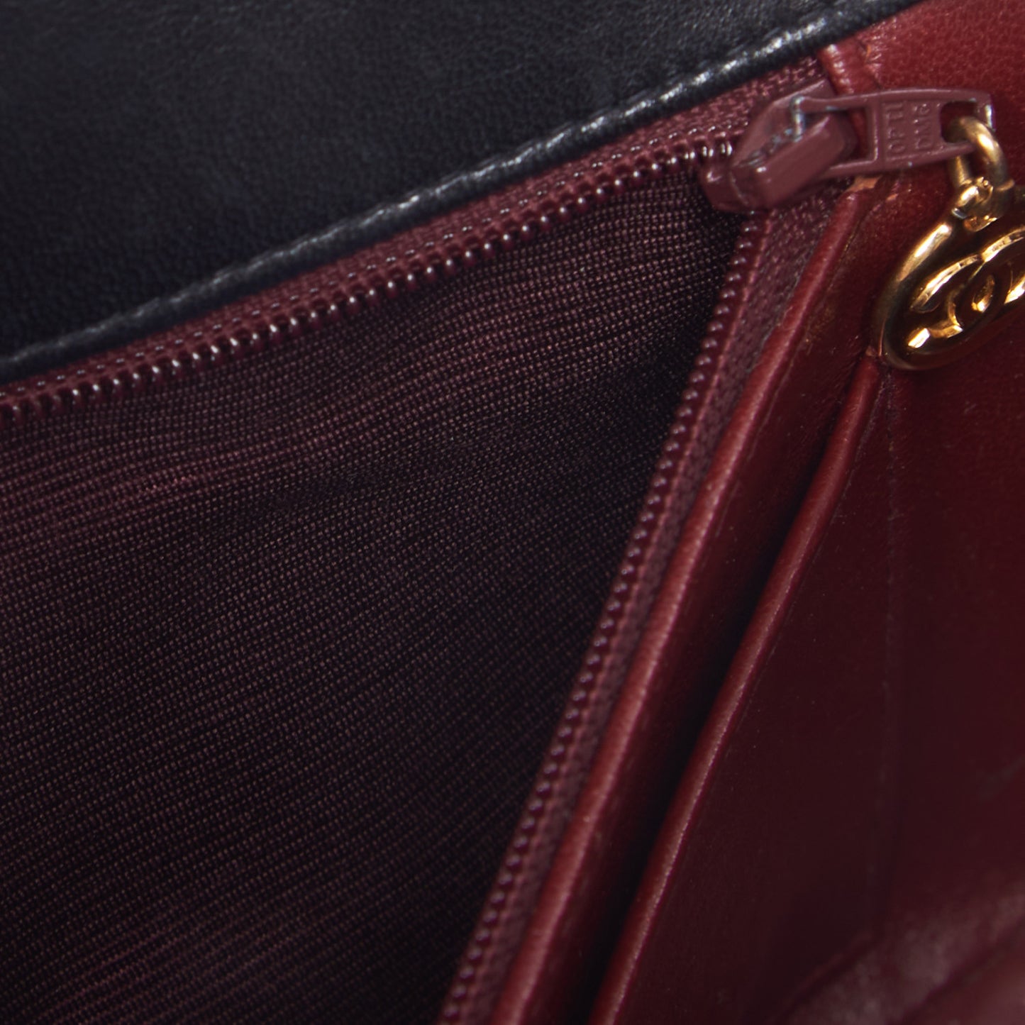 Lambskin Quilted Medium Single Flap Black