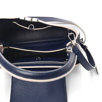 Louis Vuitton Taurillon Capucines PM Blue White 5 of 18
