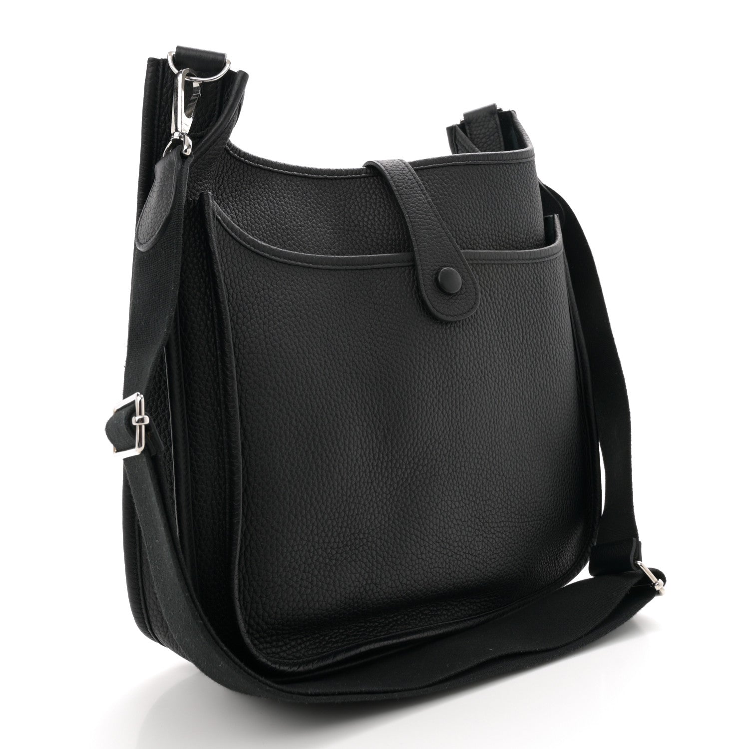 Hermes Taurillon Clemence EVELYNE III GM Black 3 of 11