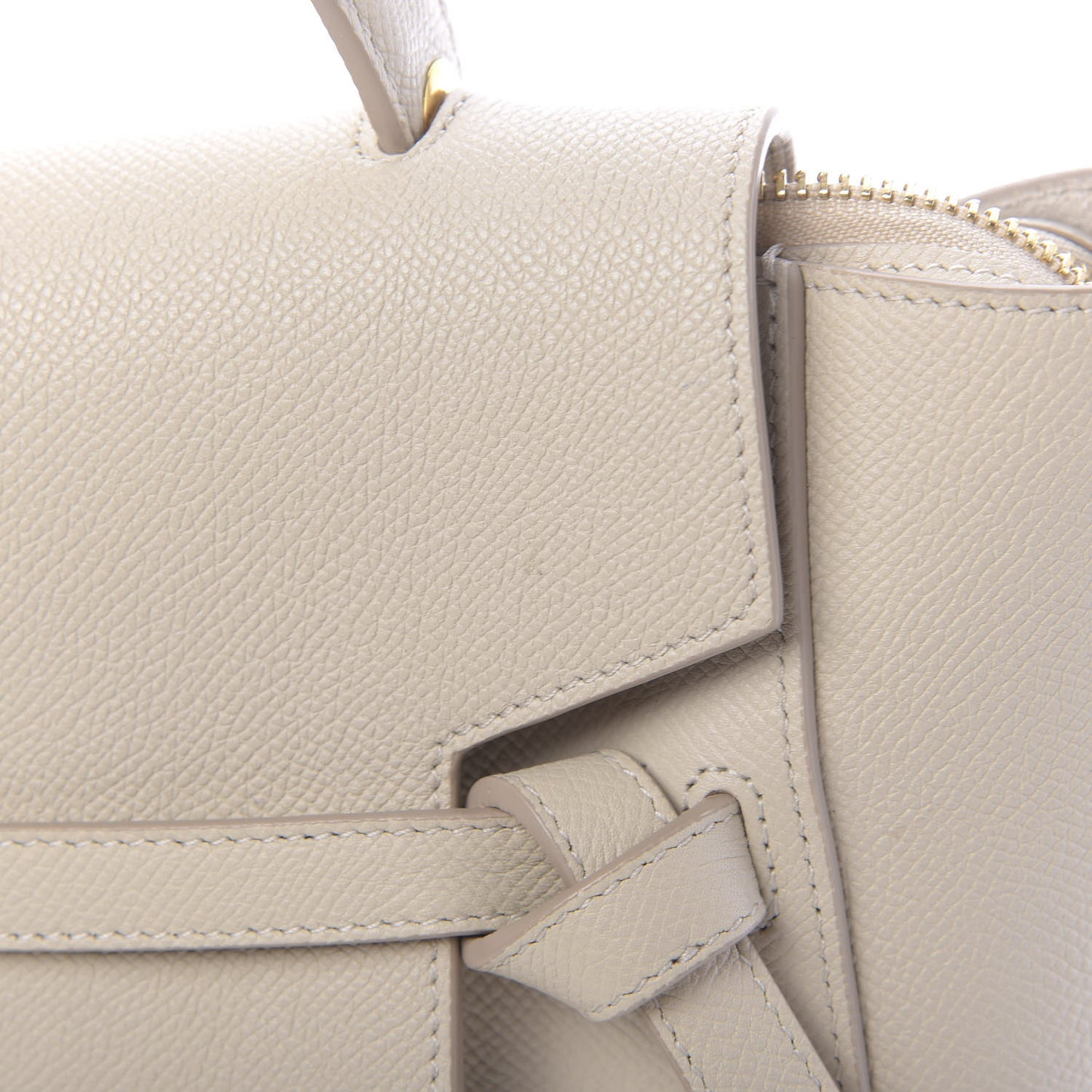 Grained Calfskin Micro Belt Bag Linen
