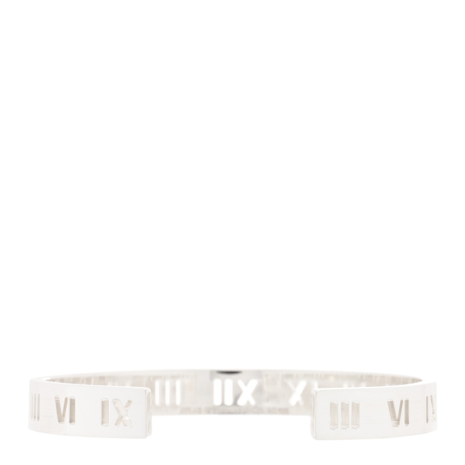 Tiffany Sterling Silver Atlas Pierced Cuff Bracelet 2 of 3