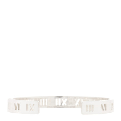 Tiffany Sterling Silver Atlas Pierced Cuff Bracelet 2 of 3
