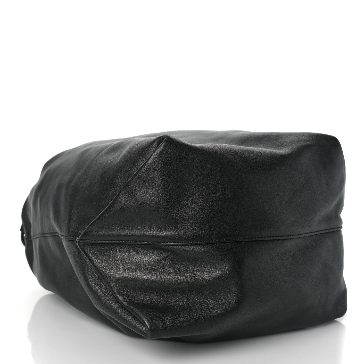 Saint Laurent Lambskin Teddy Drawstring Bag Black 5 of 8