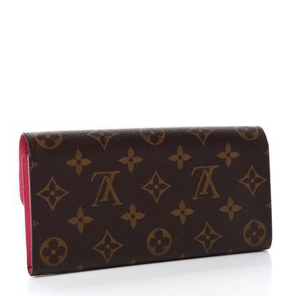 Louis Vuitton Monogram Emilie Wallet Hot Pink 3 of 7