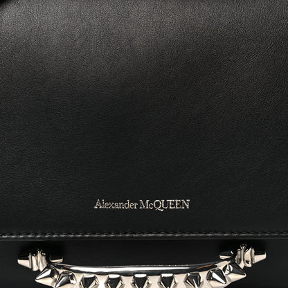 Alexander McQueen Calfskin Studded The Story Shoulder Bag Black 7 of 9
