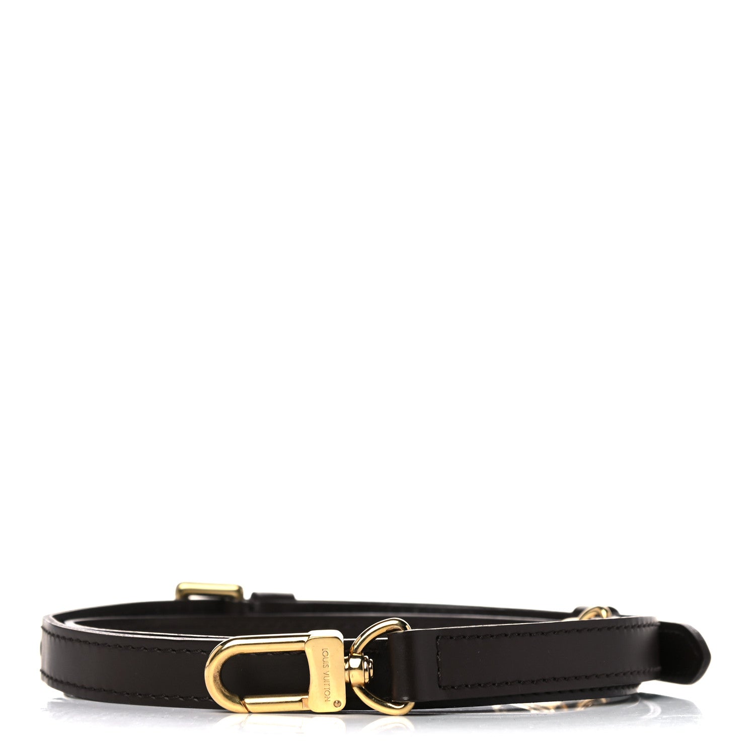 Louis Vuitton Calfskin 16mm Adjustable Shoulder Strap Brown 1 of 6