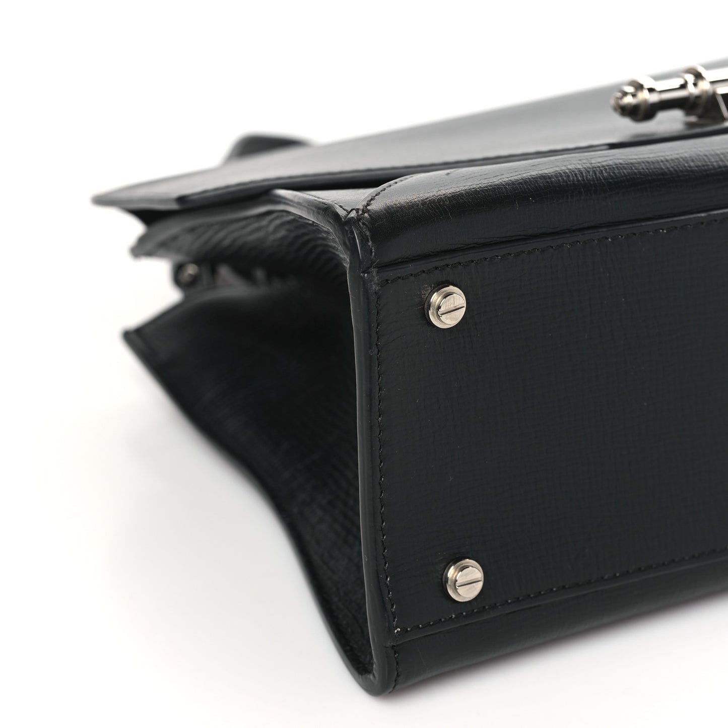 Calfskin Small Obsedia Satchel Black