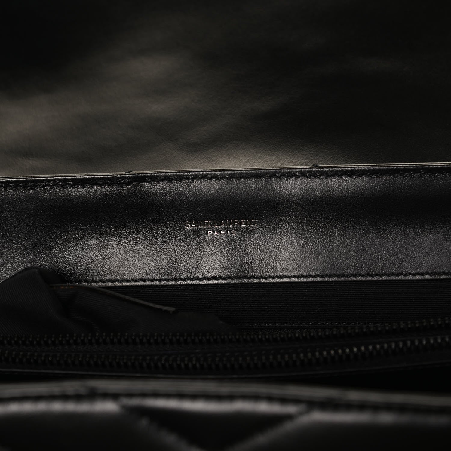 Saint Laurent Calfskin Y Quilted Monogram Large Loulou Chain Satchel Black 7 of 11