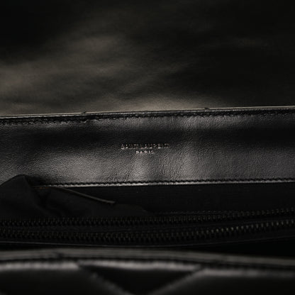Saint Laurent Calfskin Y Quilted Monogram Large Loulou Chain Satchel Black 7 of 11