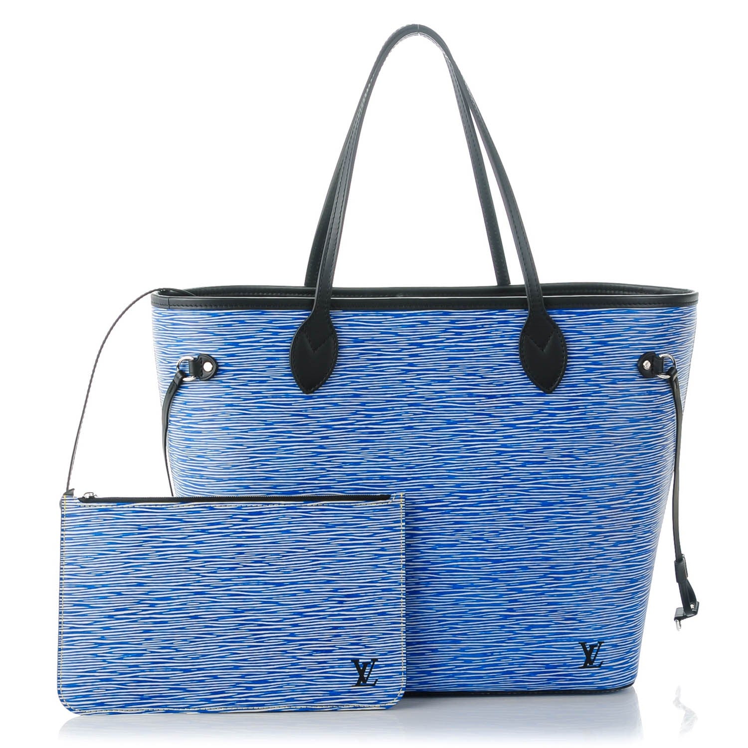 Louis Vuitton Epi Neverfull MM Denim Light 1 of 9