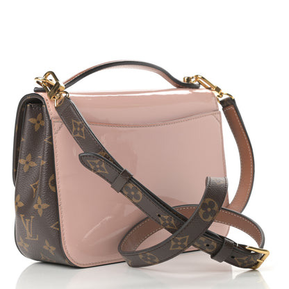 Louis Vuitton Patent Calfskin Monogram Cherrywood BB Rose Ballerine 3 of 12