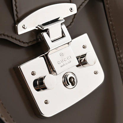 Gucci Regent Calfskin Large Lady Lock Flap Top Handle Bag Grey 13 of 13