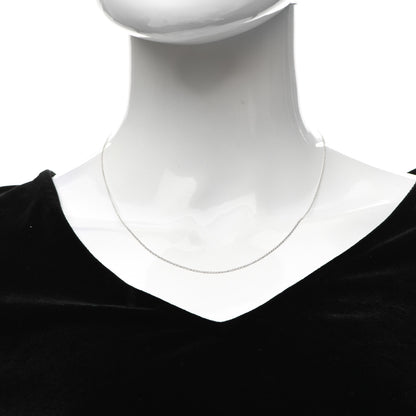 Tiffany 18K White Gold Chain Necklace 18" 2 of 5