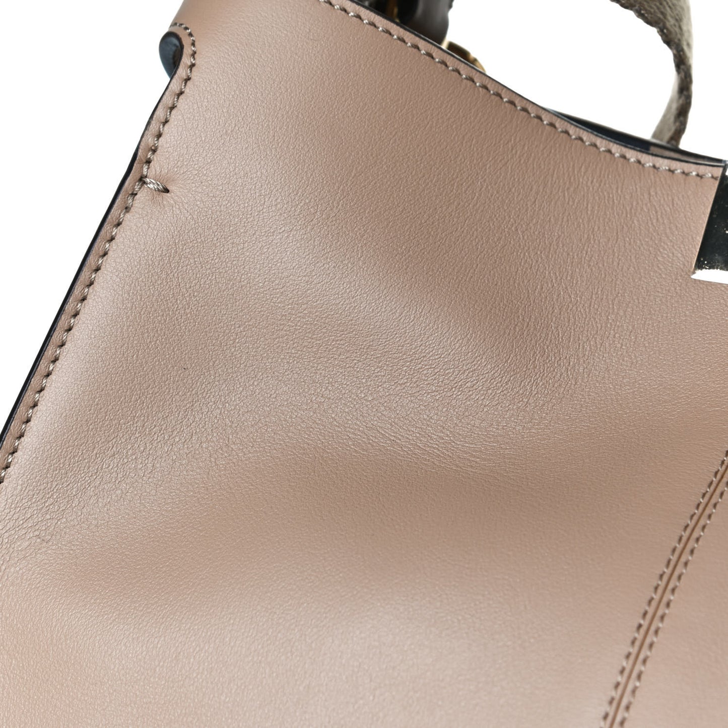 Vitello Seta Nabuk Pequin Medium Peekaboo X-Lite Cuoio Tabacco Moro