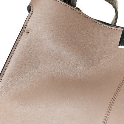 Fendi Vitello Seta Nabuk Pequin Medium Peekaboo X-Lite Cuoio Tabacco Moro 12 of 13