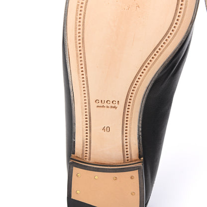 Gucci Lambskin Womens Brixton Horsebit Loafers 40 Black 8 of 8