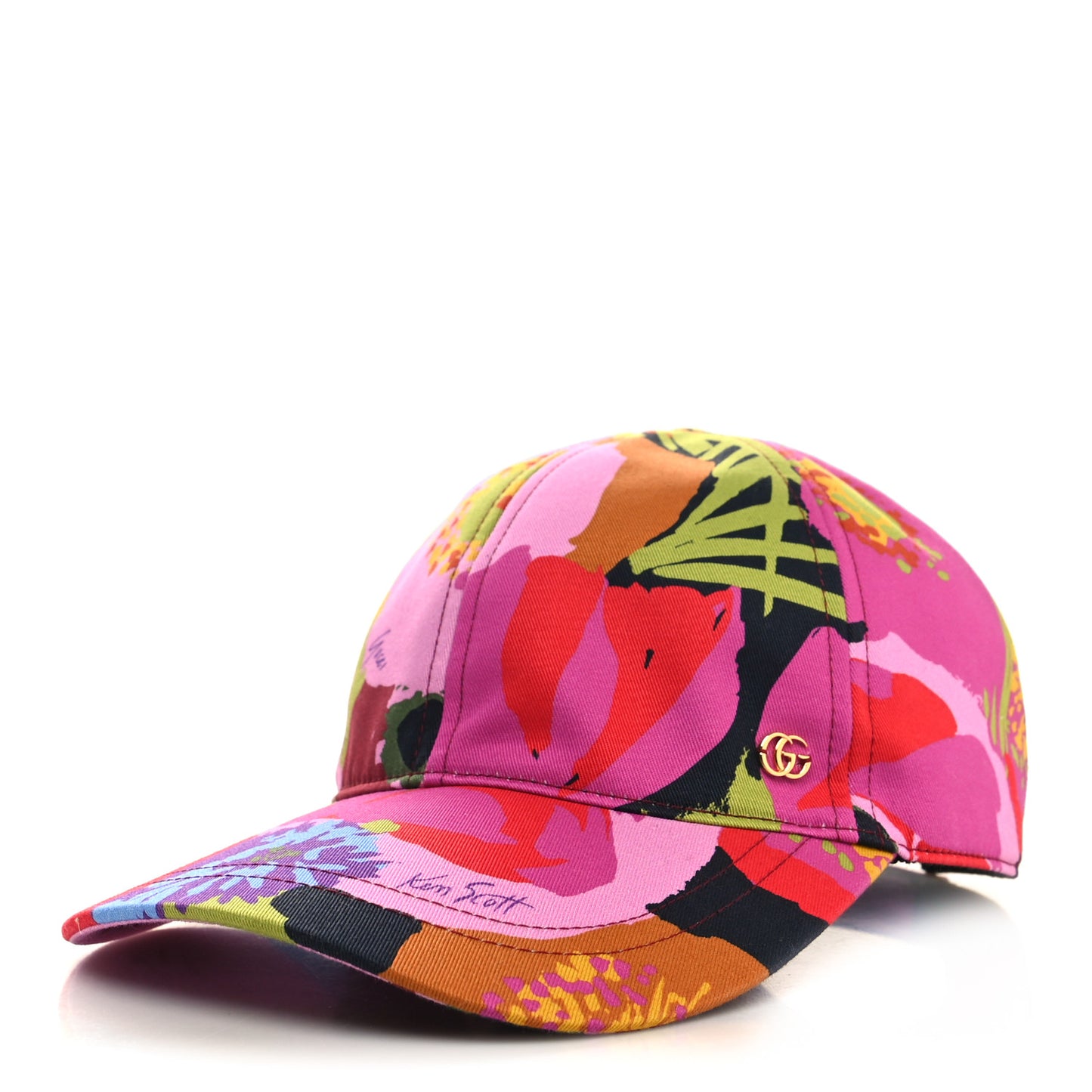 X KEN SCOTT Cotton Floral Print Cap L Multicolor