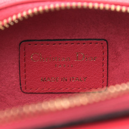 Christian Dior Goatskin Mini Saddle Shoulder Strap Pouch Red 6 of 11
