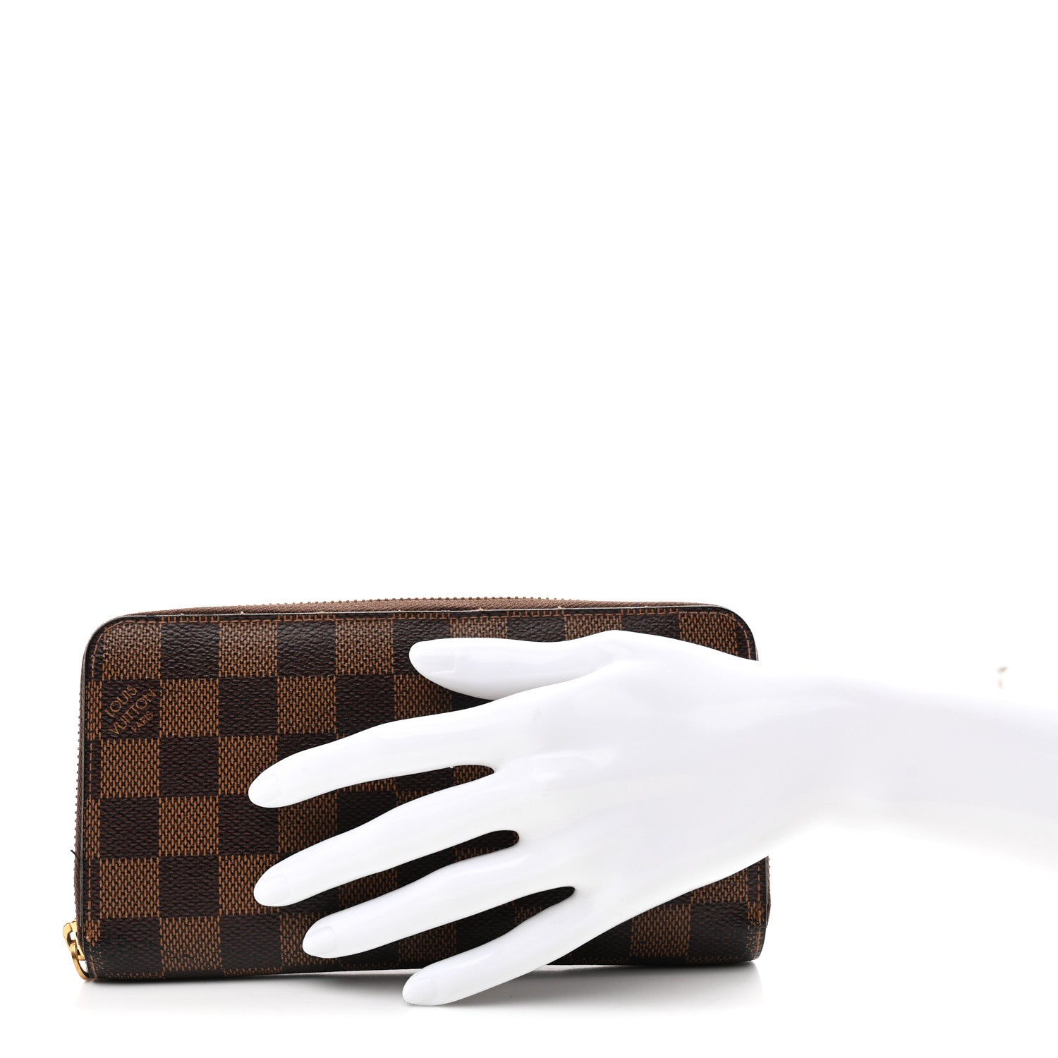 Louis Vuitton Damier Ebene Zippy Wallet 2 of 9